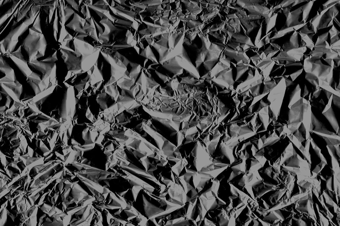 黑色褶皱塑料肌理纹理素材 black crumpled textures